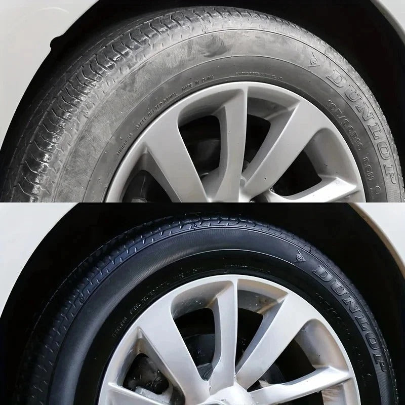 Ultra Black Tire Shine Wax 30g – Long Lasting Tyre Restorer & Protection Gel for