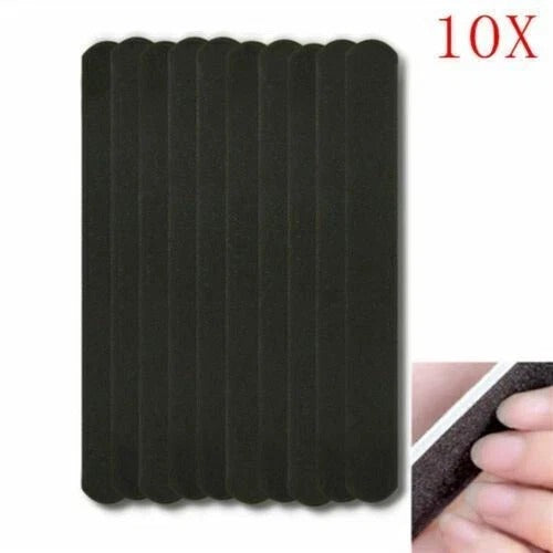 10 PCS DOUBLE SIDED SENSASHES NAIL FILES EMERY BOARD STRAIGHT NAIL FILE 100/180