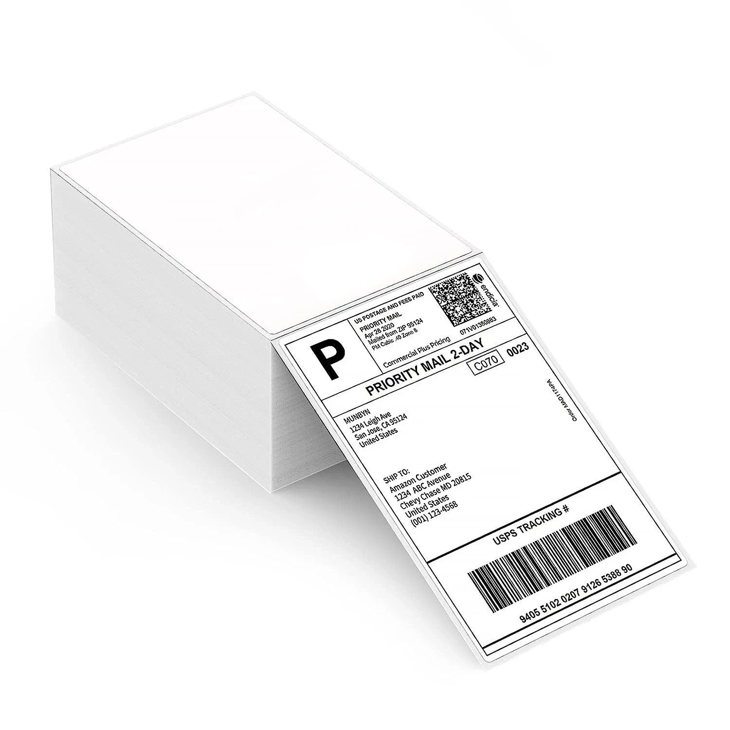 4"x6" Direct Thermal Shipping Labels for Zebra & Rollo Printer Fanfold and Rolls