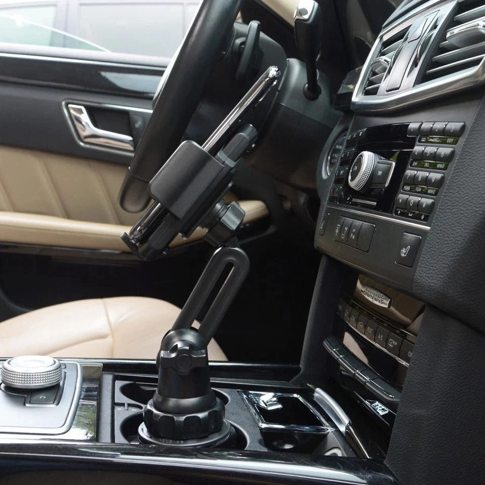 Universal 360° Adjustable Phone Mount Car Cup Holder Stand Cradle For Cell Phone