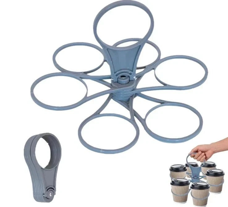 Drinks Holder Holiday,Foldable Coffee Carrier Drink Holder 6-Cup-Drink Holder