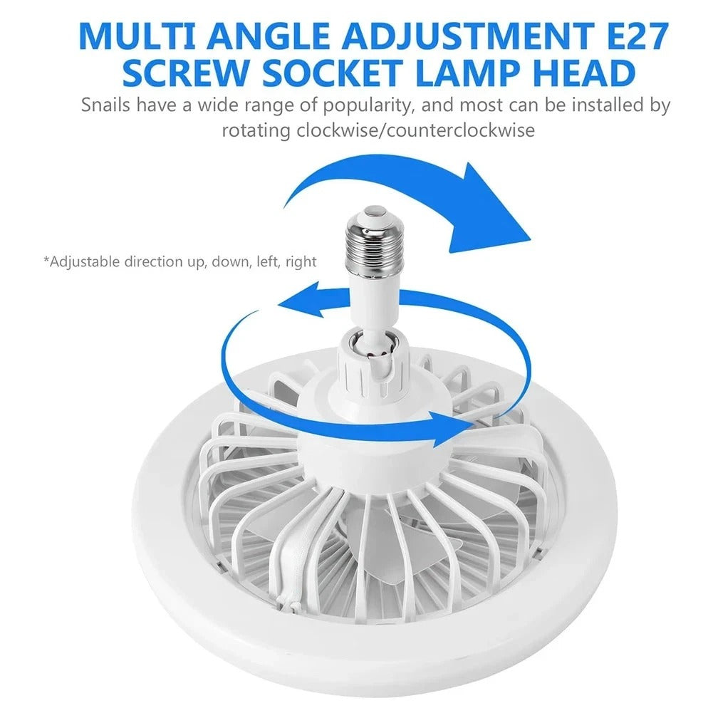 30W LED Ceiling Fan Light with Remote Control – 3 Speed Dimmable 3 Colour Quiet