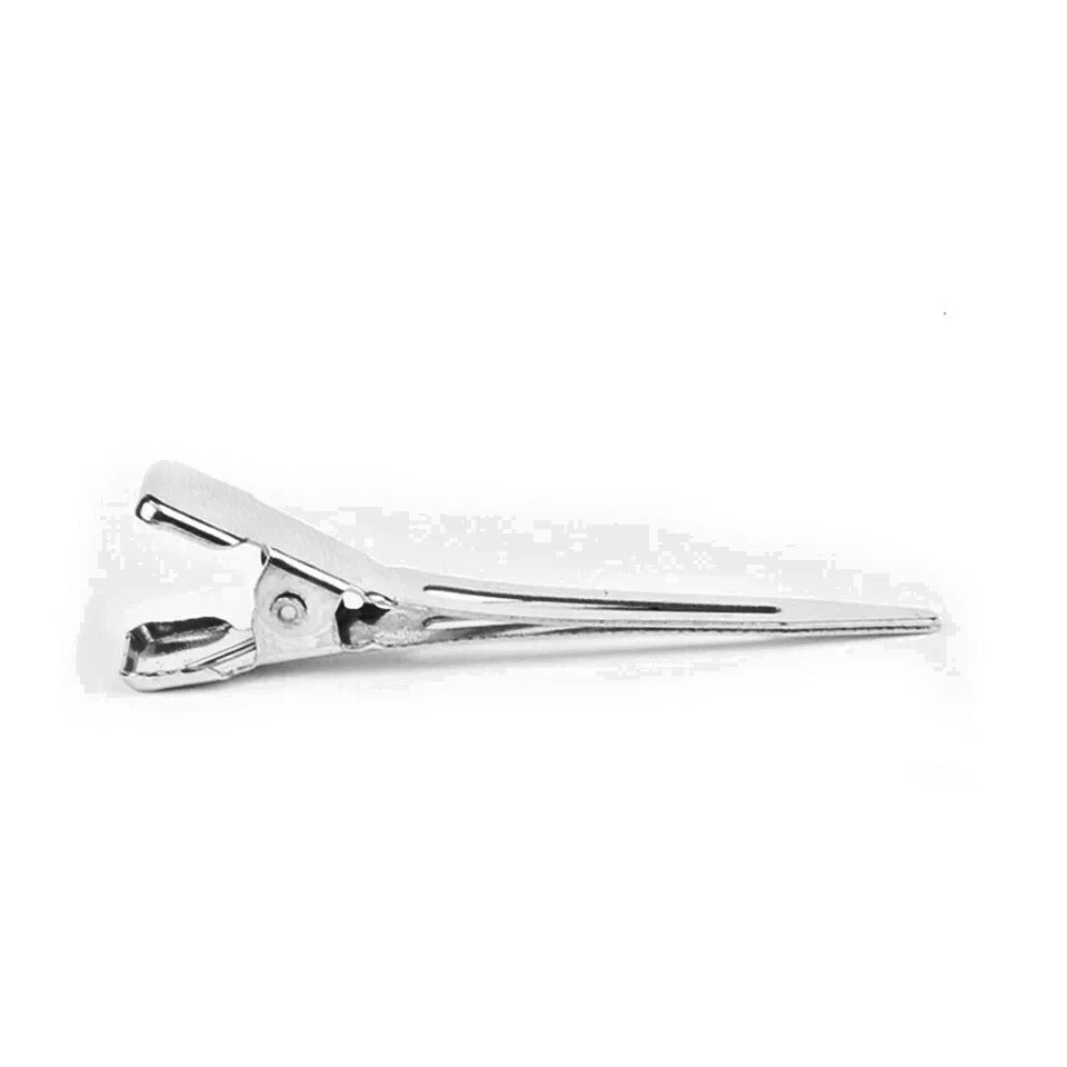 **24PCS Hairdressing Duckbill Clips 4.5cm – Single Hole Pin Curl Sectioning Hair