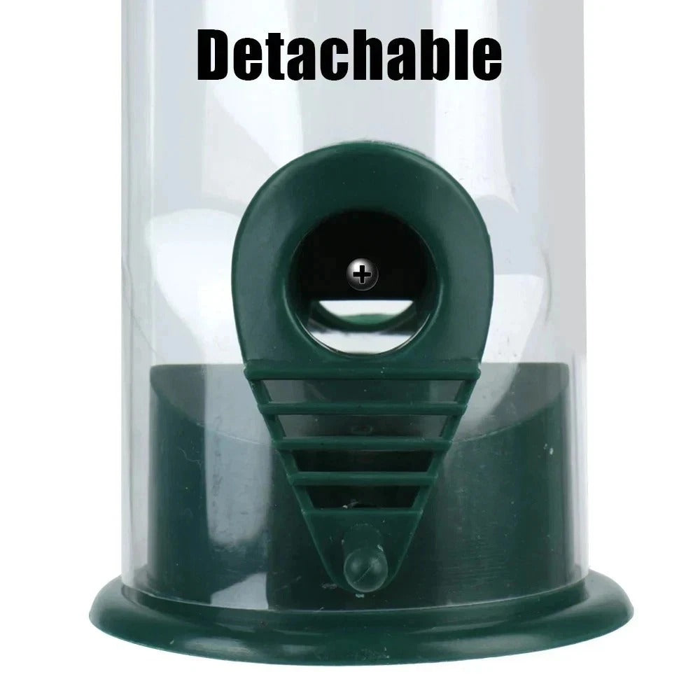Portable Squirrel-proof Wild Bird Seed Feeder For Garden Yard Hanging Spinning