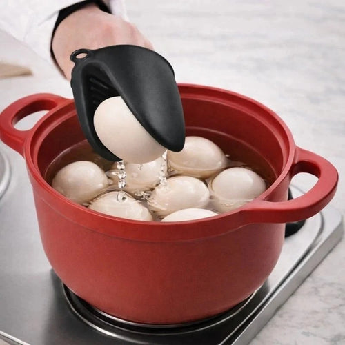 1-2 PCS Grey Silicone Pot Oven Holder Mitt Cooking Heat Resistant Thick Glove UK