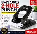 Office Products Paper Hole Punch A4 A5 A6 Desk Metal Puncher 40 Sheet Capacity