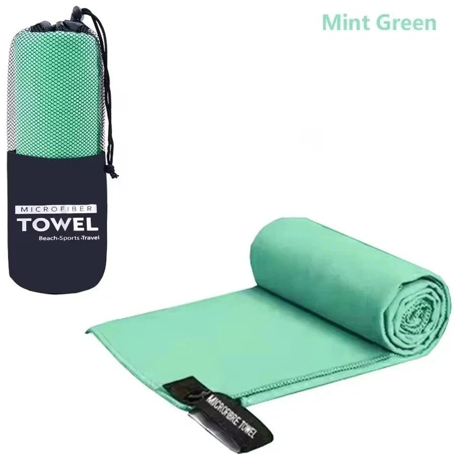 Microfiber Towel Compact Fast Drying Travel Sports Gym Beach Camping Swimming