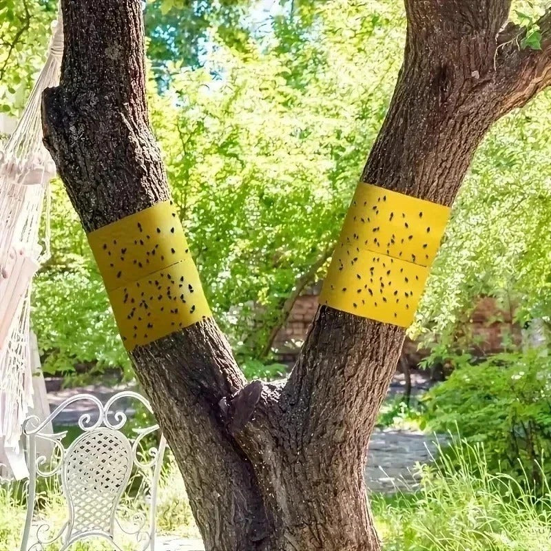 10M Double Sided Sticky Insect Barrier Tape Roll – Garden Tree Pest Fly Bug Cont