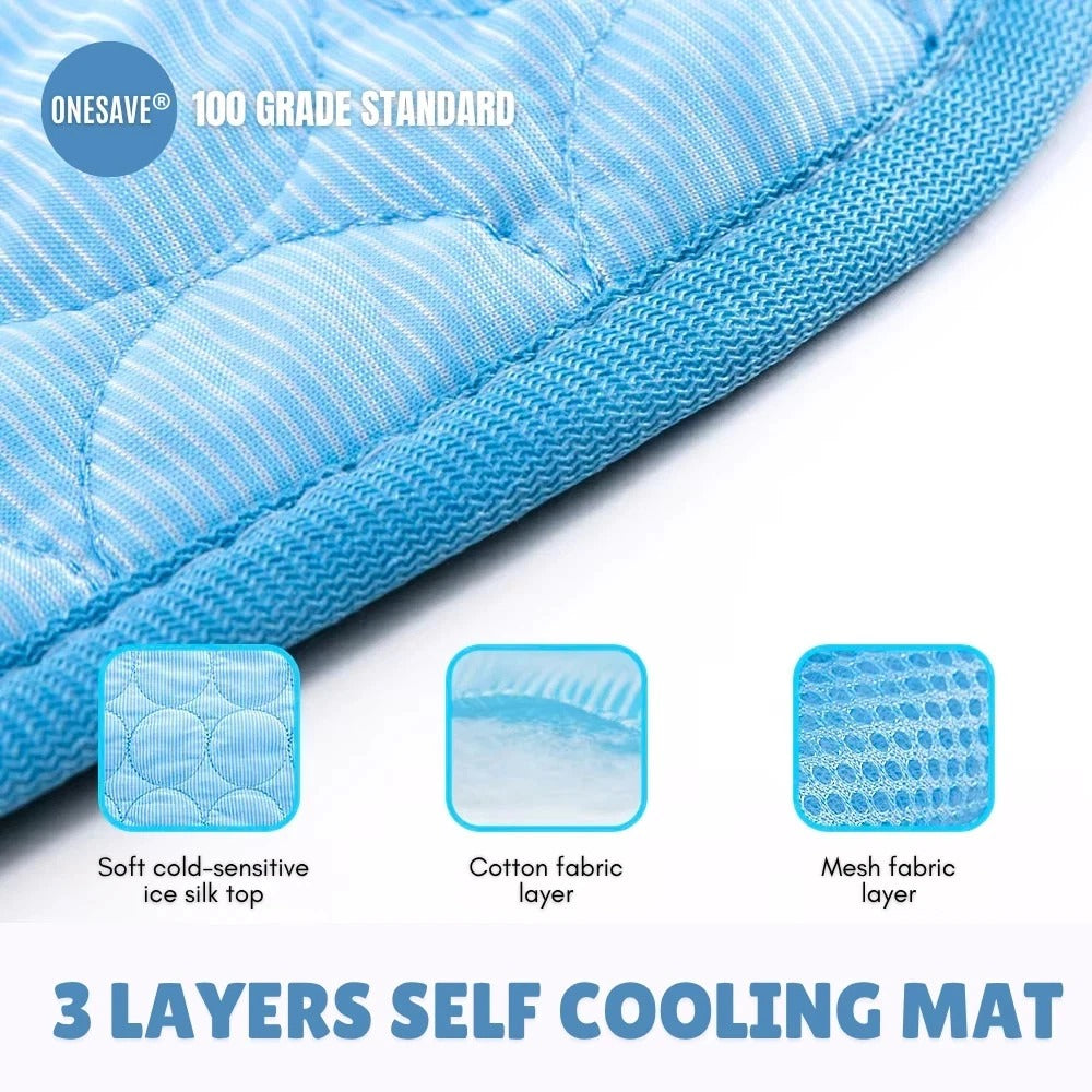Pet Dog Cat Cooling Mat Bed Summer Cool Mat For Dog Cat Pad Bed Mattress UK