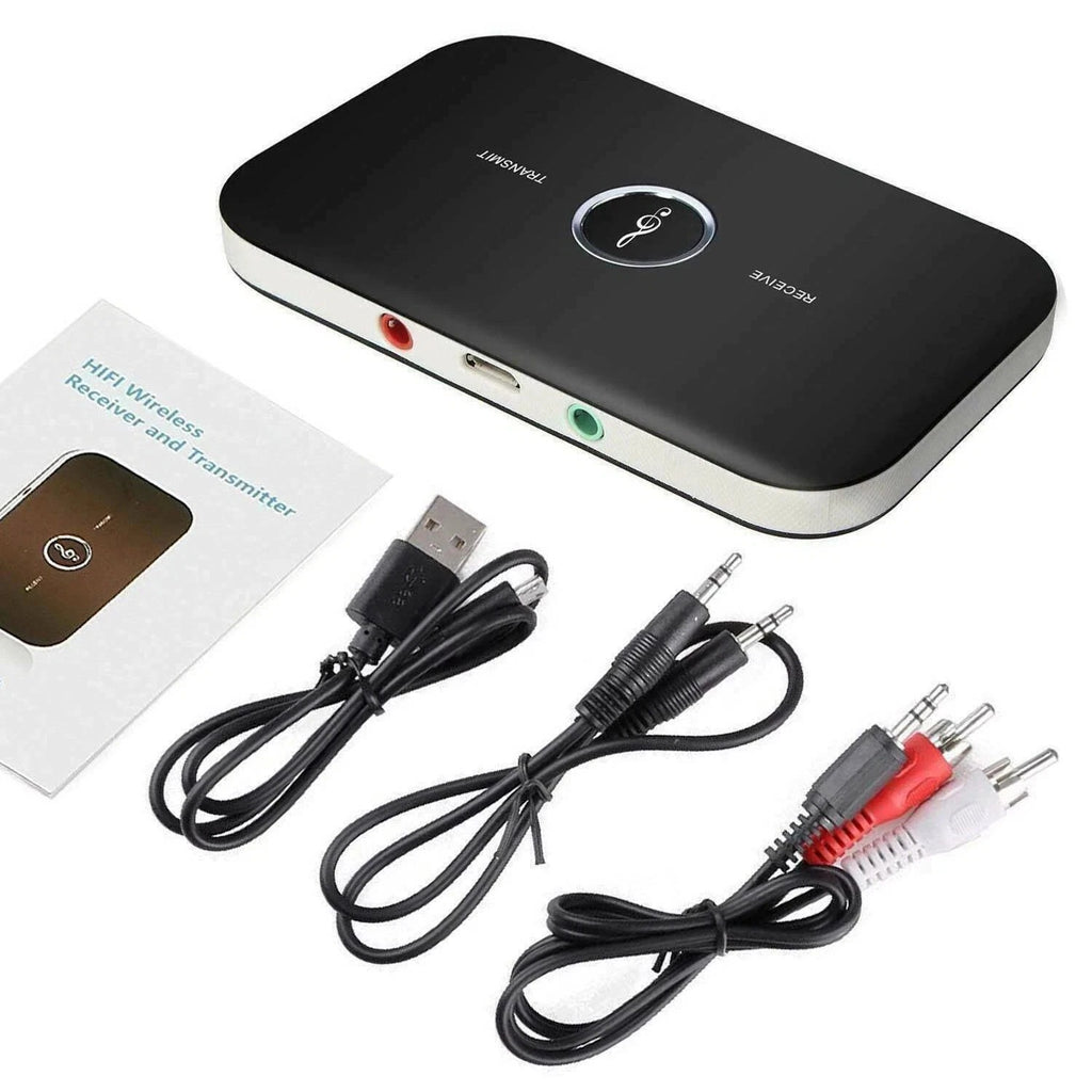 2 in 1 Bluetooth Wireless Audio Transmitter Receiver HiFi Music Adapter AUX RCA