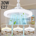 30W LED Ceiling Fan Light with Remote Control – 3 Speed Dimmable 3 Colour Quiet