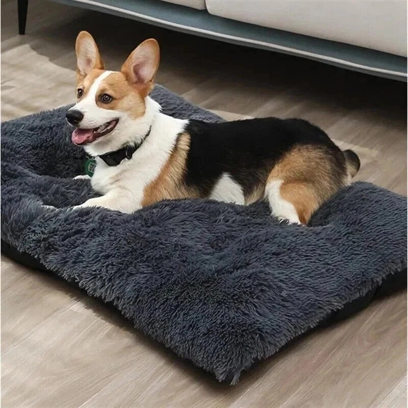 Luxury Calming Dog Bed Soft Washable Pet Cushion Mat for Large Small Dogs Cats U
