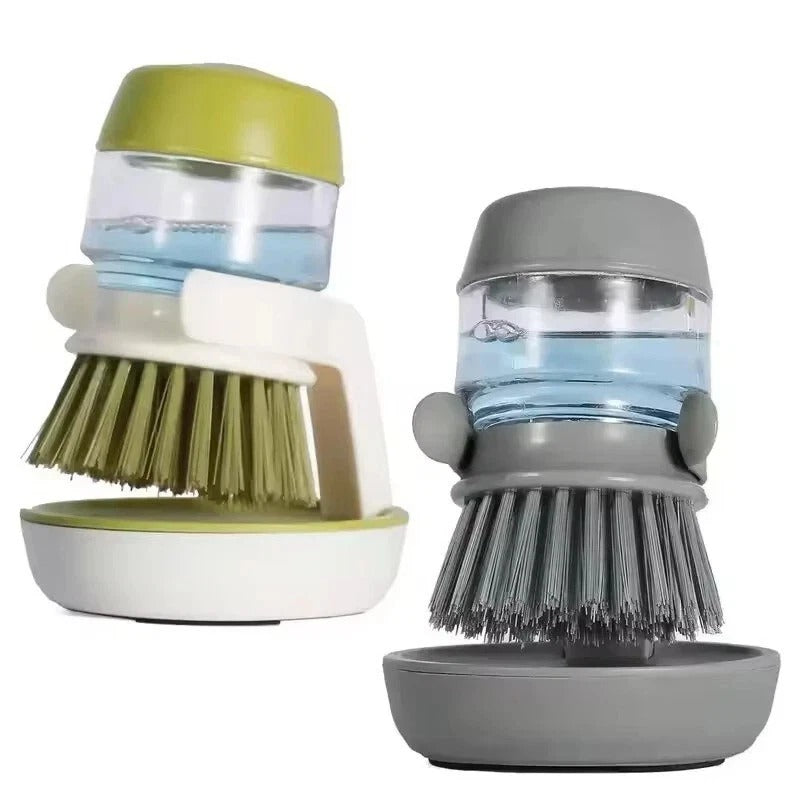Soap Dispenser, Dishwashing Brush, Home Kitchen Cleaning Brush with Holder