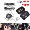 76PCS Car Terminal Removal Tool Kit Universal Pin Extractor Set for Auto W