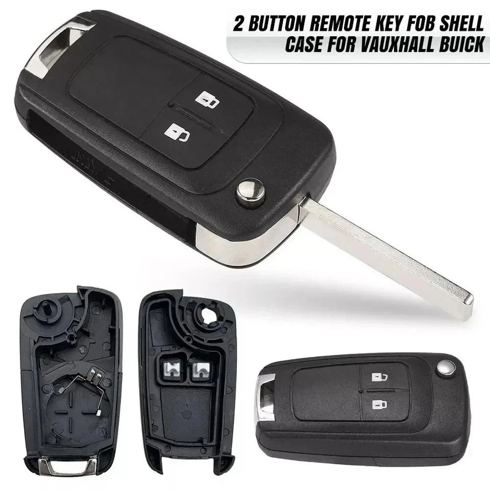 2 Button Remote Key Fob Shell Case For Vauxhall Astra Insignia Zafira Adam Car