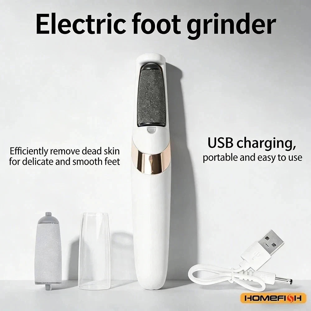 Nuve Smooth Electric Pedicure Wand Callus Remover | Professional Foot Care Hard