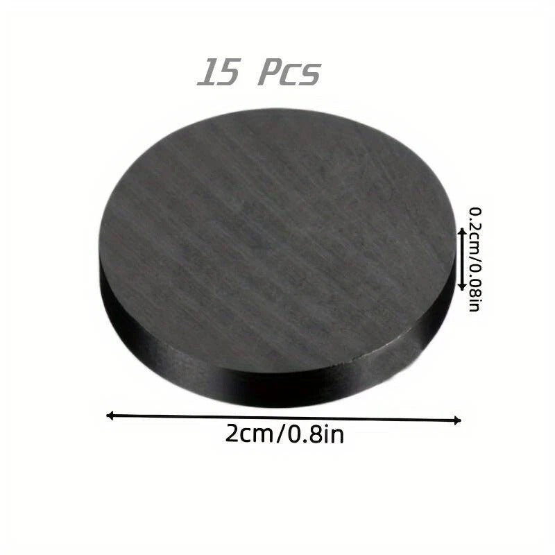 **Strong Self Adhesive Magnetic Discs – Black Round Craft Magnets for DIY, Fridge