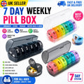 7 Day Weekly Pill Box Organize Medicine Case Container Dispenser Tablet Storage