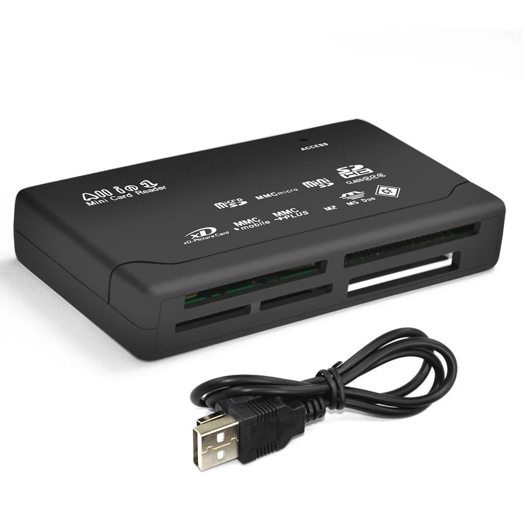 WG® USB 2.0 Memory Card Reader All‑in‑One Adapter SD SDHC Micro SD CF MS M2 XD