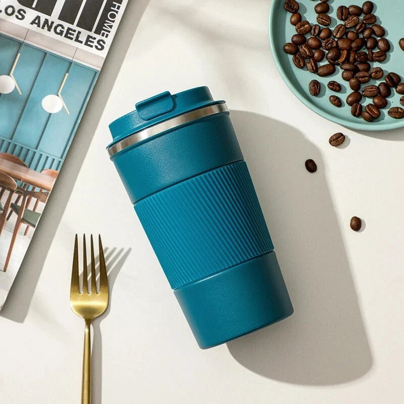 510ML Leakproof Thermal Travel Mug – Stainless Steel Insulated Coffee Cup Flask