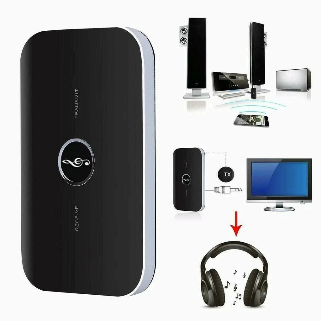 2 in 1 Bluetooth Wireless Audio Transmitter Receiver HiFi Music Adapter AUX RCA