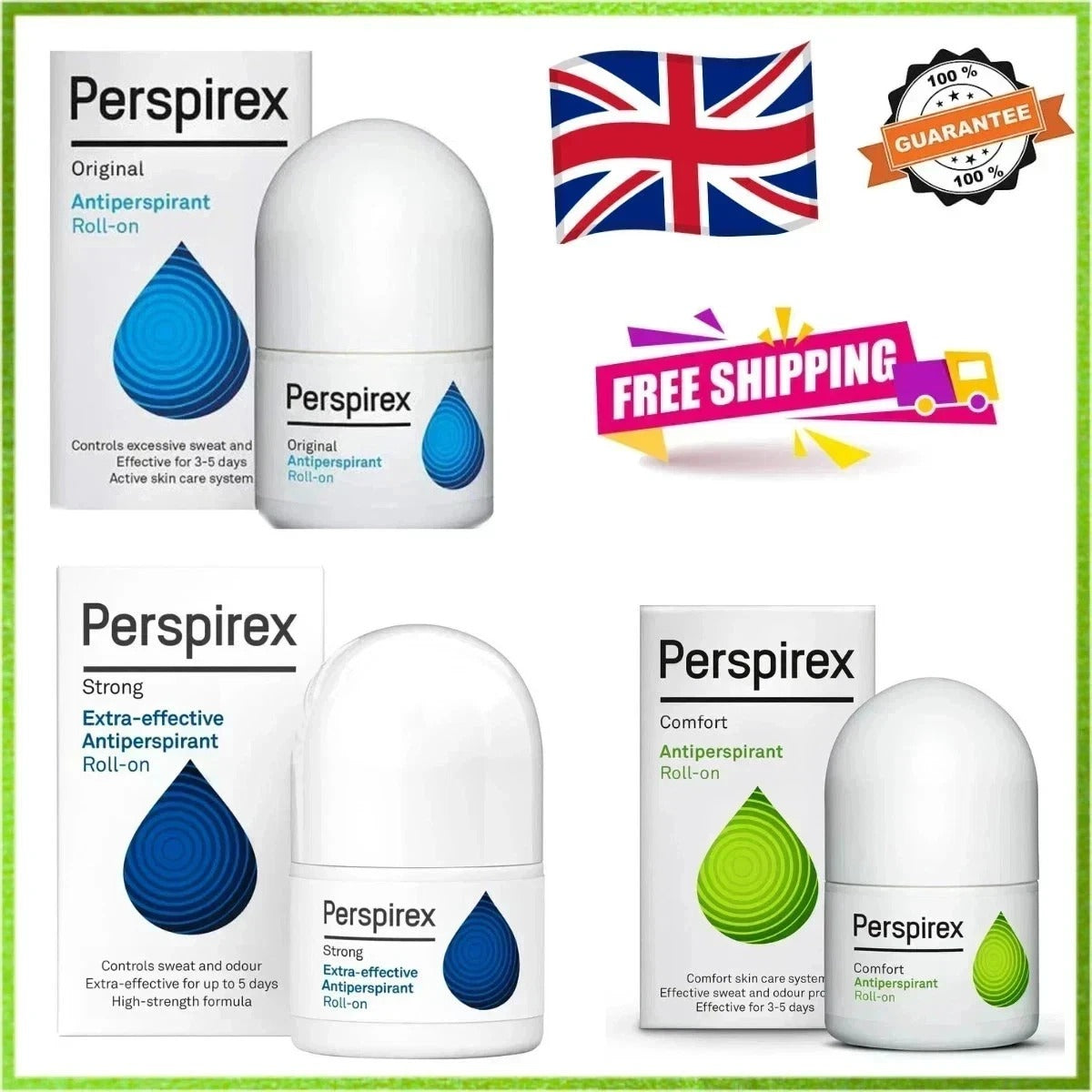 Original Antiperspirant Roll-On 20ml | Long Lasting Sweat & Odour Prot