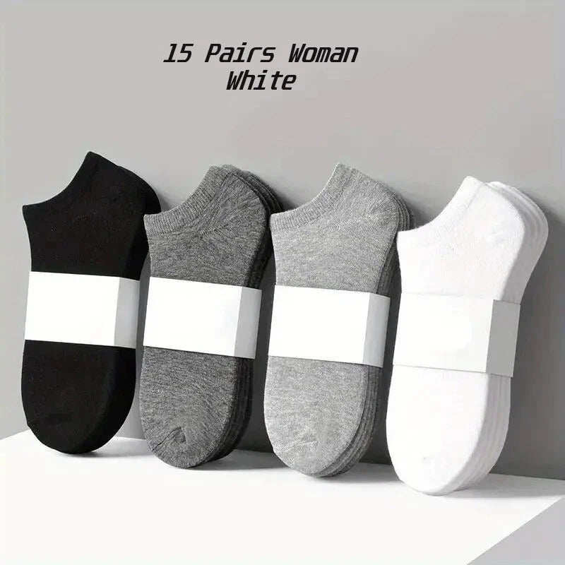 Pairs Mens Womens Invisible Trainer Socks – Cotton Low Cut Ankle Sports Liner So
