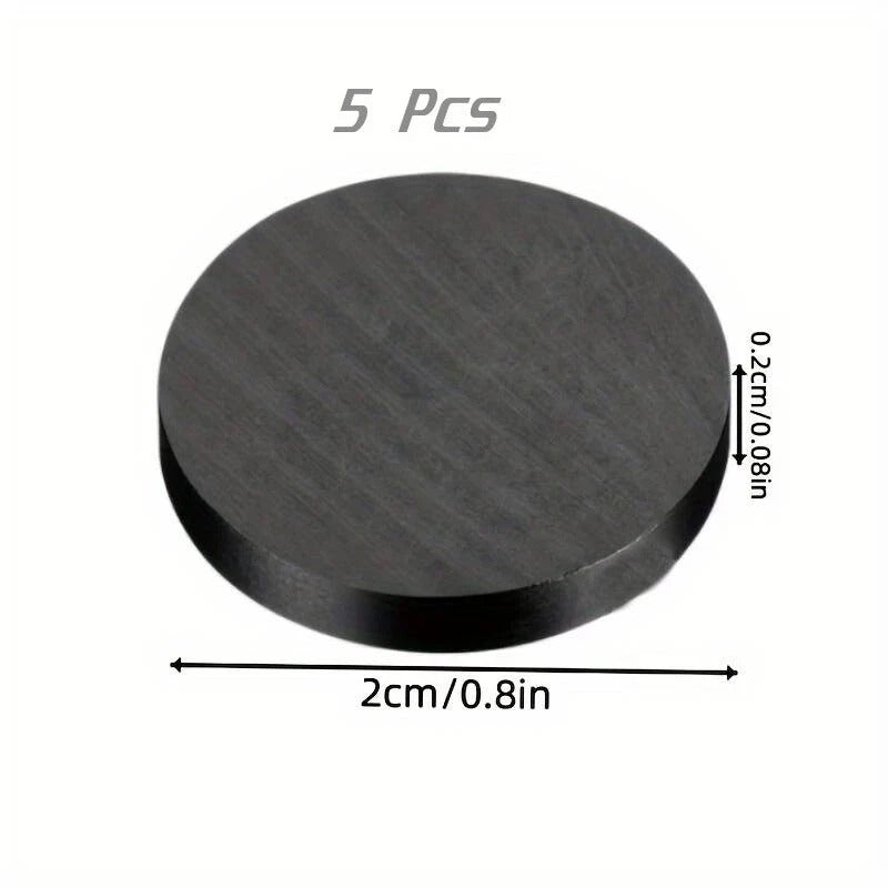 **Strong Self Adhesive Magnetic Discs – Black Round Craft Magnets for DIY, Fridge