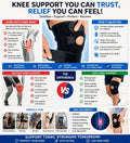 Knee Brace Support Strap for Men & Women | Adjustable Neoprene Patella Stabilise