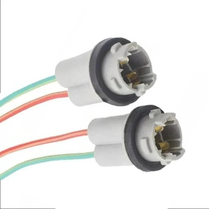 2x 501 W5W T10 BULB HOLDER SOCKET PRE WIRED LED HALOGEN LAMP RUBBER SEAL PLASTIC