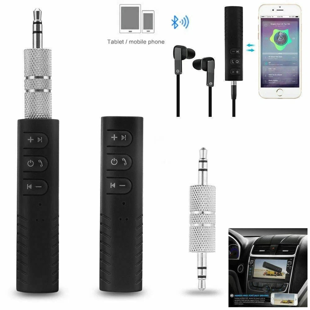 Wireless Bluetooth v4.1 Transmitter Stereo Music 3.5mm Adapter AUX Car Receiver
