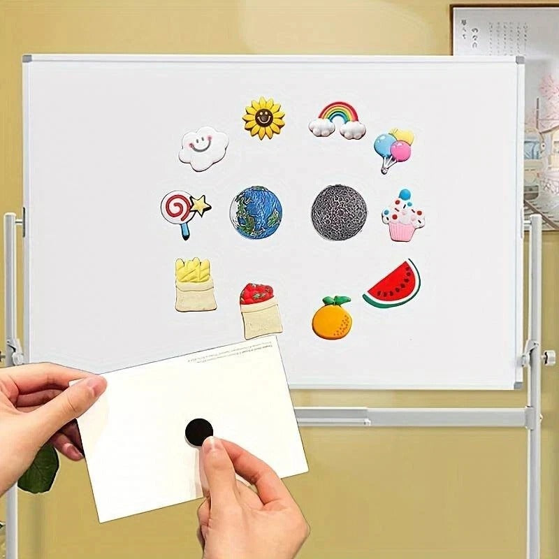 **Strong Self Adhesive Magnetic Discs – Black Round Craft Magnets for DIY, Fridge