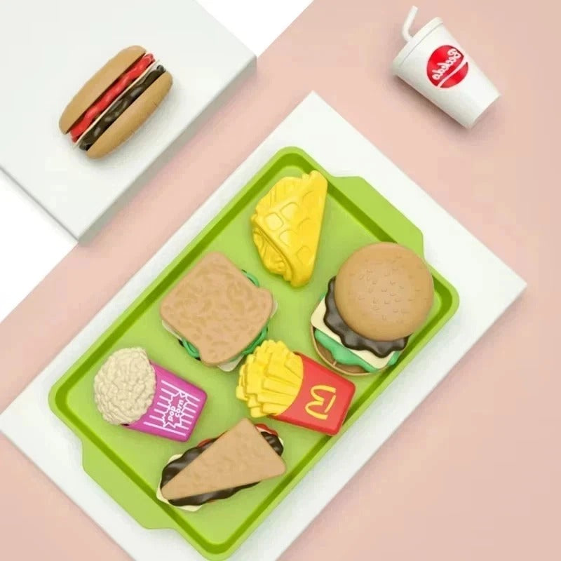 Food Toy Play Food Set Kids Toy Kitchen Accessory Pretend Food for Toddlers