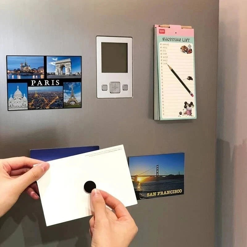 **Strong Self Adhesive Magnetic Discs – Black Round Craft Magnets for DIY, Fridge