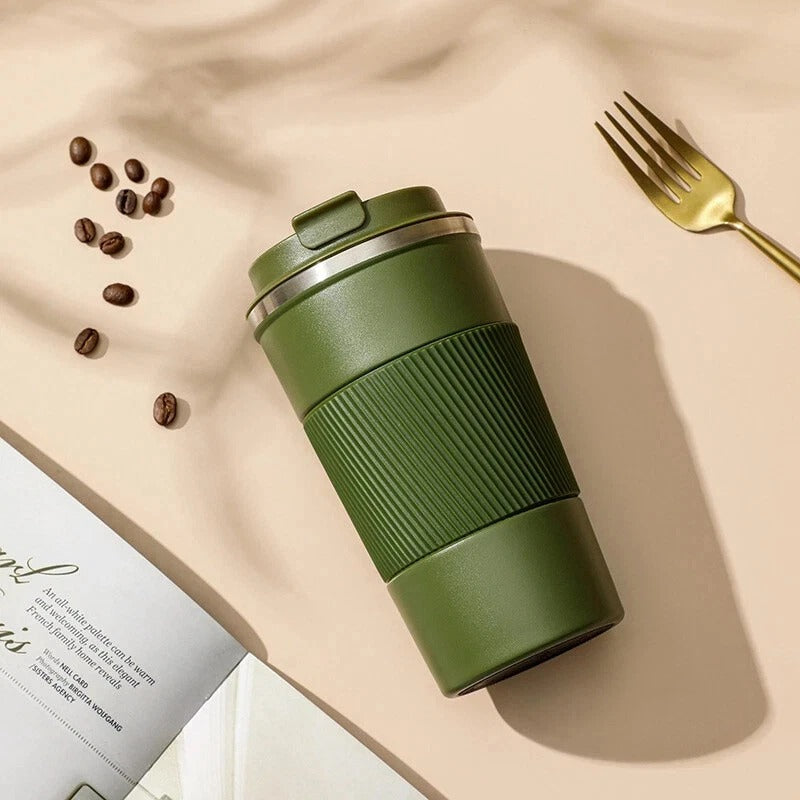 510ML Leakproof Thermal Travel Mug – Stainless Steel Insulated Coffee Cup Flask