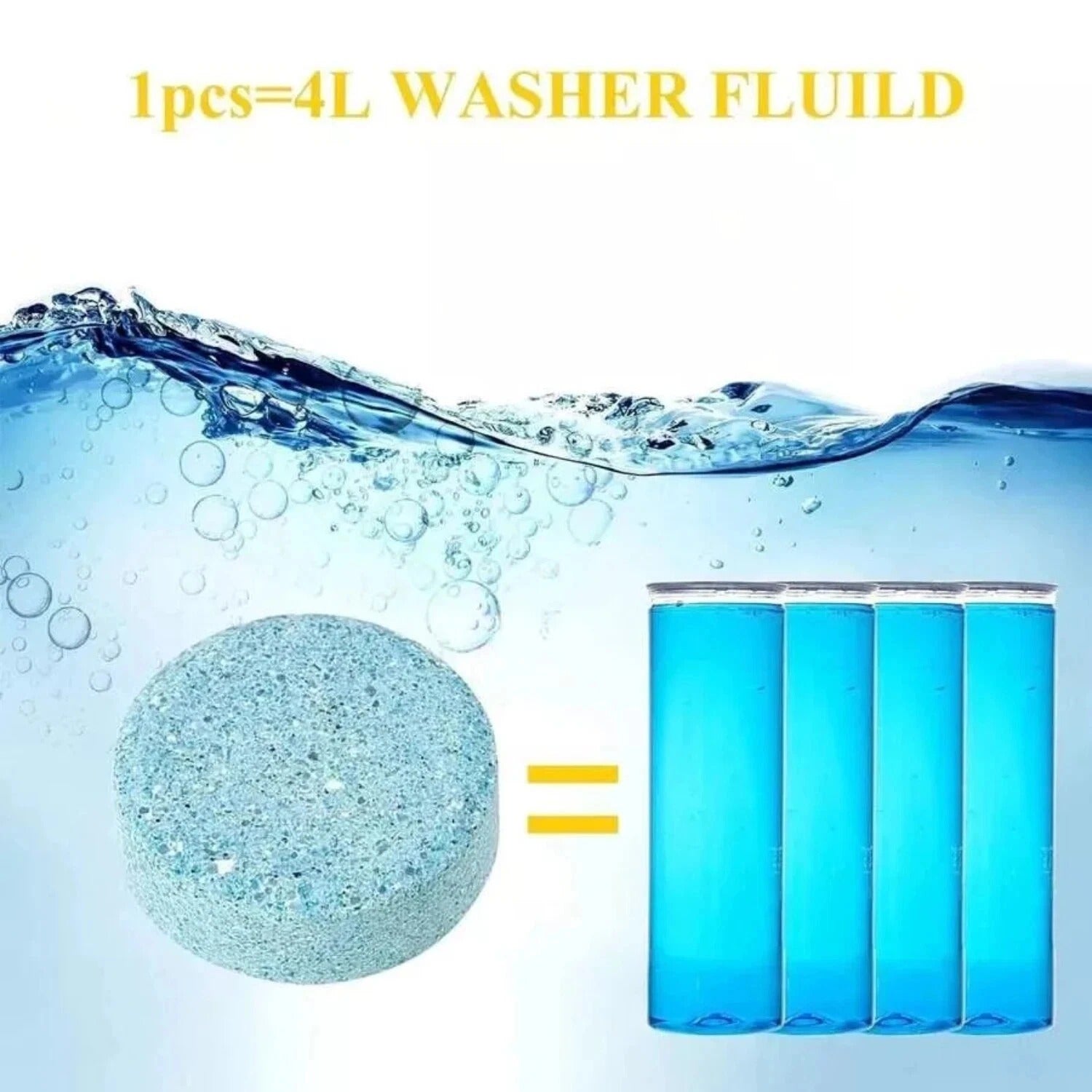100x SCREEN WASH WINDSCREEN FLUID TABLETS TAB SCREENWASH CHEAPEST UK SELLER