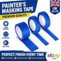 Blue-Painters-Clean-Peel-Masking-Tape-48mm-24mm-x-50M UV-Resistant Long Lasting