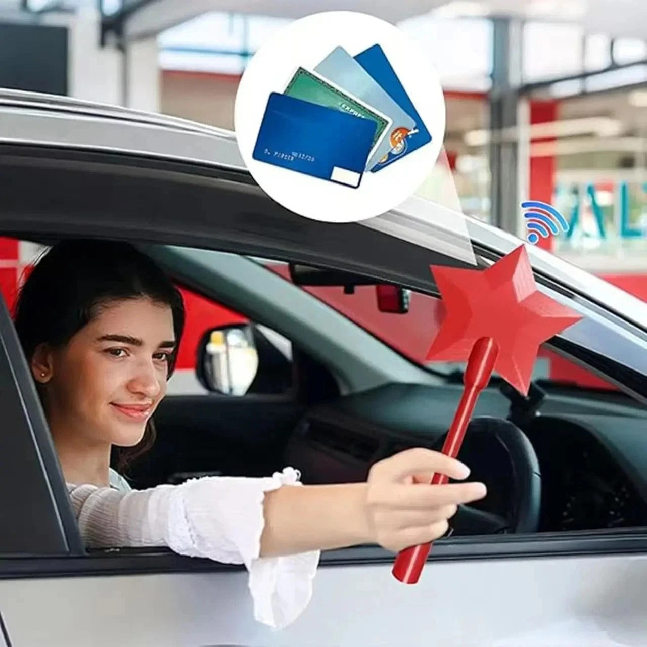 Portable Contactless Payment Card Holder Wand Credit Card Payment Wand