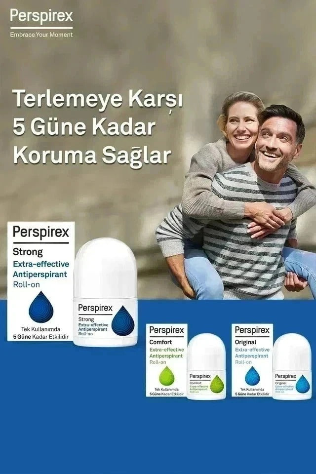 Perspirex Antiperspirant Roll On Strong Sweat & Odour Protection Long Lasting De