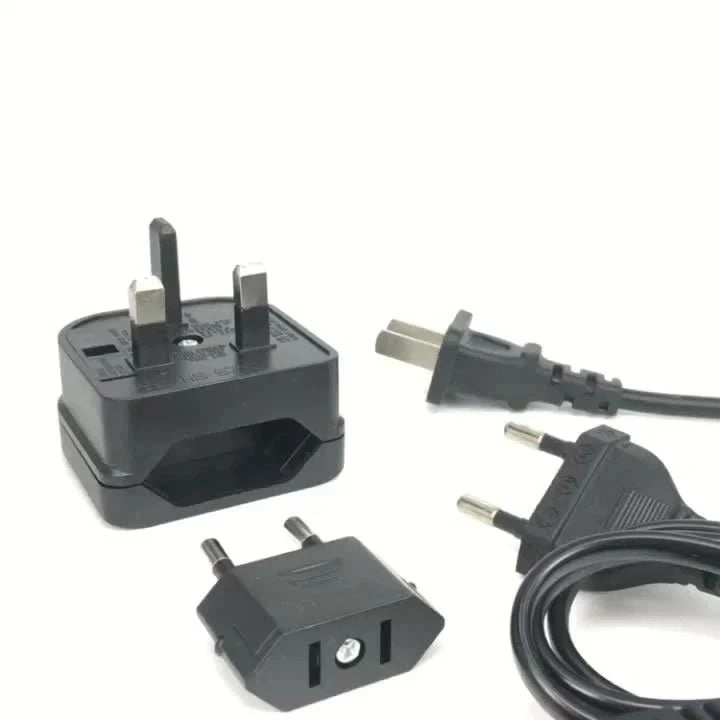 EU European Euro Europe 2-Pin To 3-Pin UK Travel Plug Socket Converter Adapter